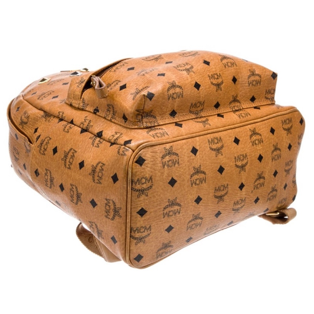 Mcm Brown Logo Backpack - image 4